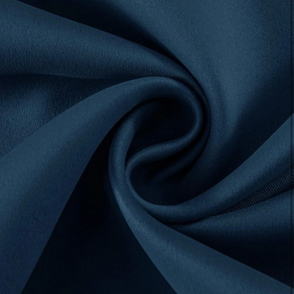 Navy Blue Curtains Thermal Insulated Window Drapes w/ Large Grommets - 2 Panels